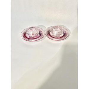 Marc Aurel Rare Pink Art Glass Candle Votive